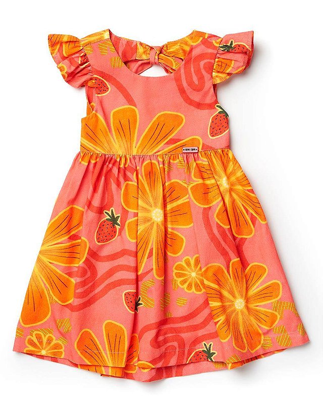 Vestido Flor De Morango