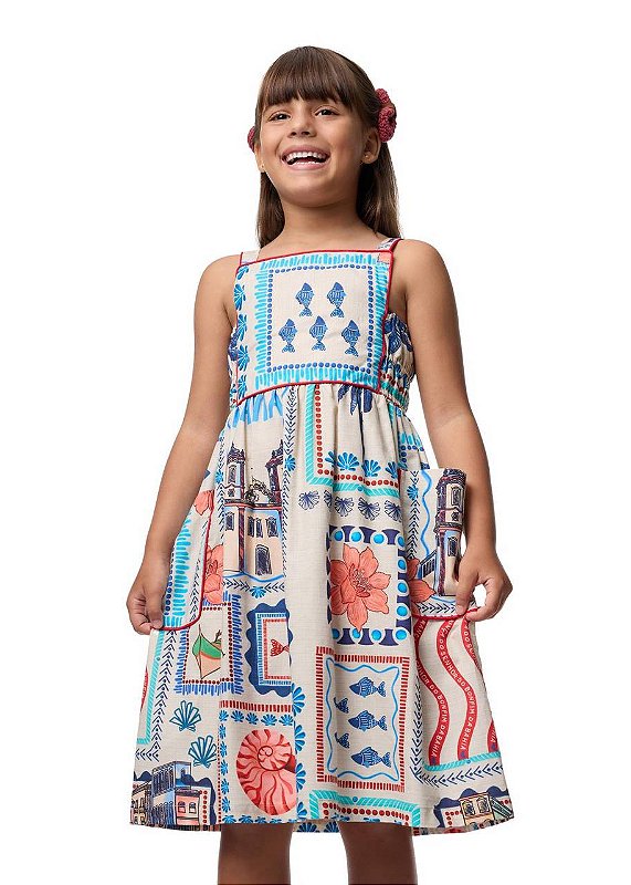 Vestido Com Vivos Bahia