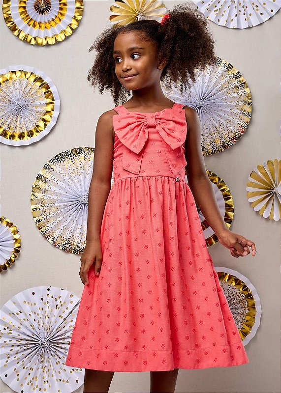 Vestido Flores Bordado Teen