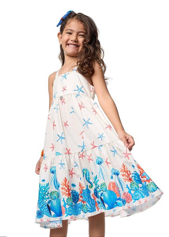 Vestido Fundo Do Mar
