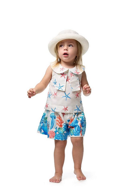 Conjunto Bebê Fundo Do Mar