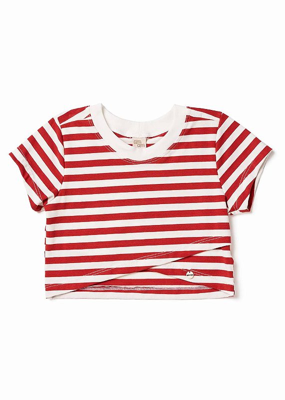 Cropped Listrado Teen