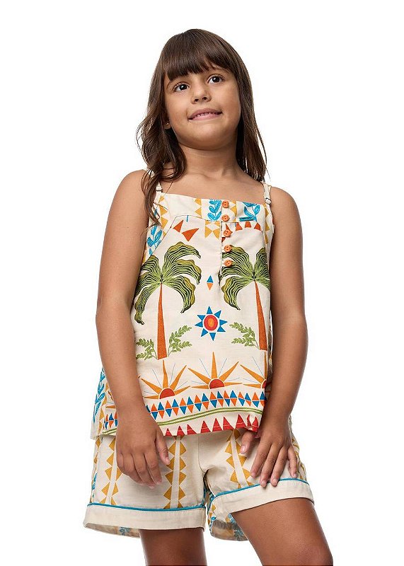 Conjunto Shorts E Bata Sol