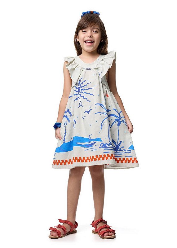 Vestido Curto Búzios Kids