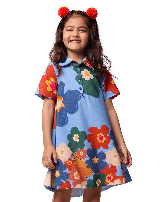 Vestido Em A Giz De Cera Kids