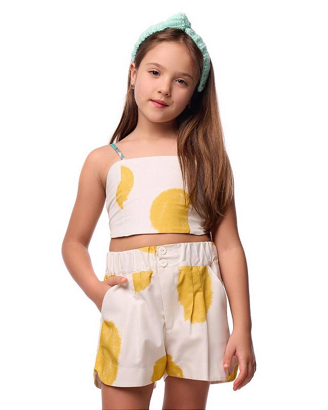Conjunto Top E Shorts Vila Dos Caramelos Teen