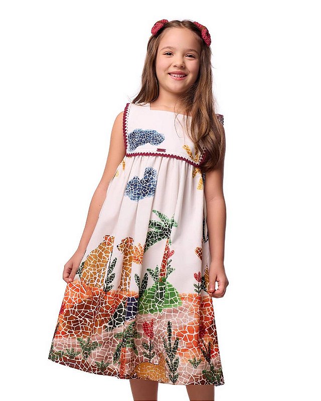 Vestido Mosaico Caramelo