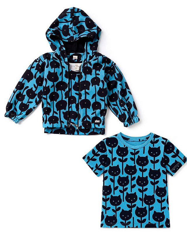 Conjunto Shorts E Top Pé De Gato