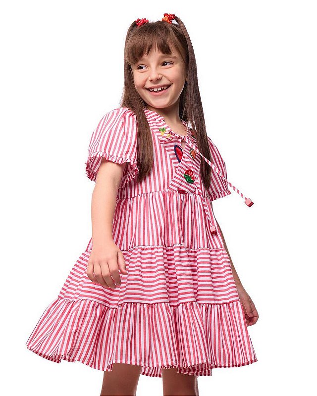 Vestido Salada De Frutas M/c Teen