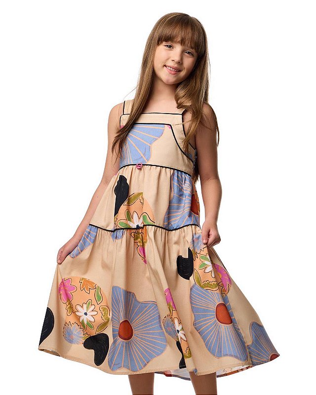 Vestido Alças Caju Teen