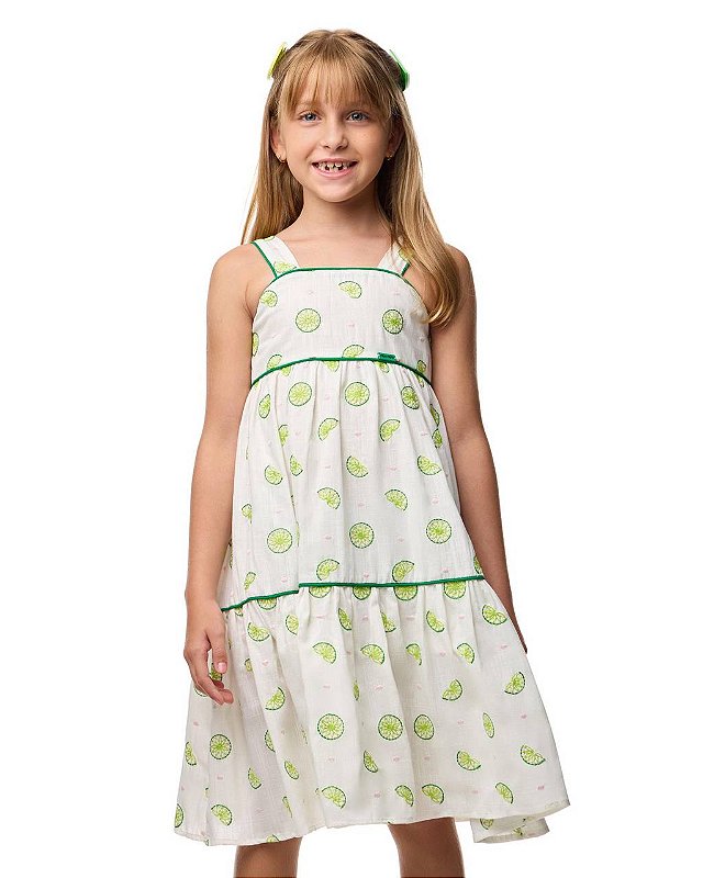 Vestido Bordado Limão