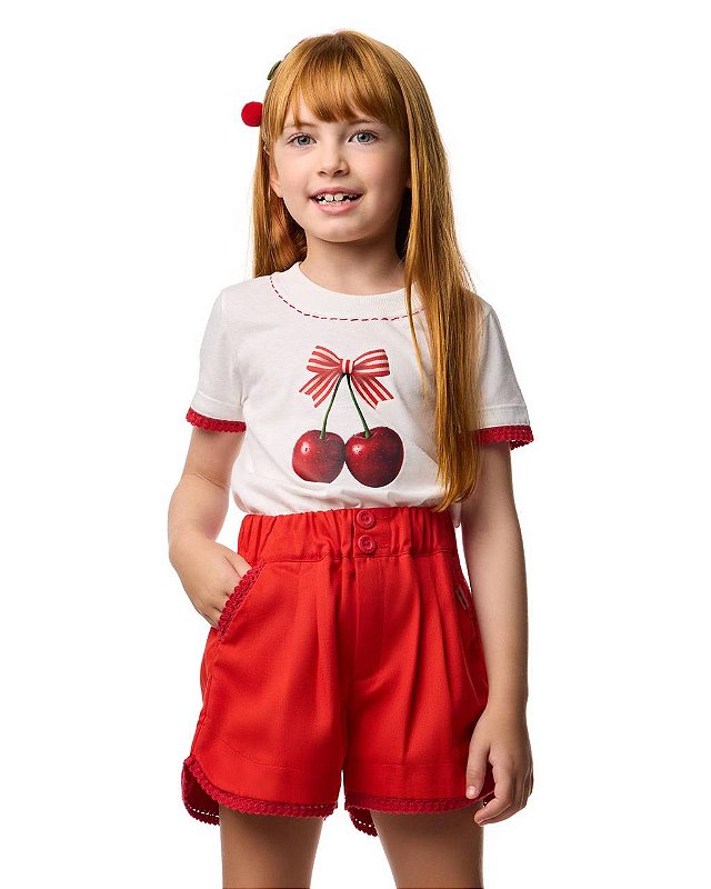 Shorts Cereja Teen