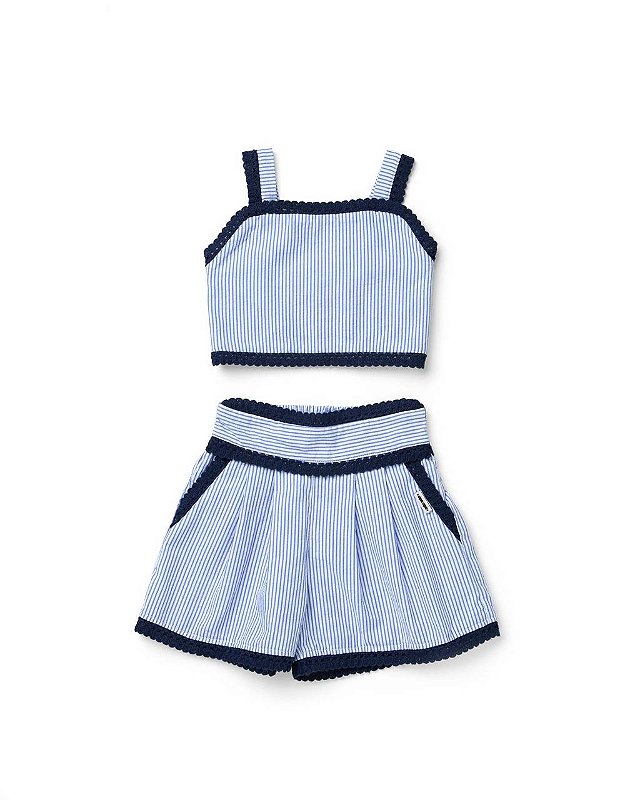 Conjunto Shorts E Top Marina