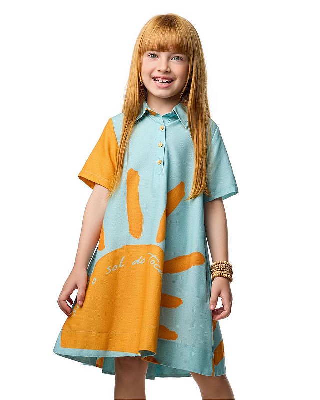 Vestido Sob O Sol Do Tocantins Kids