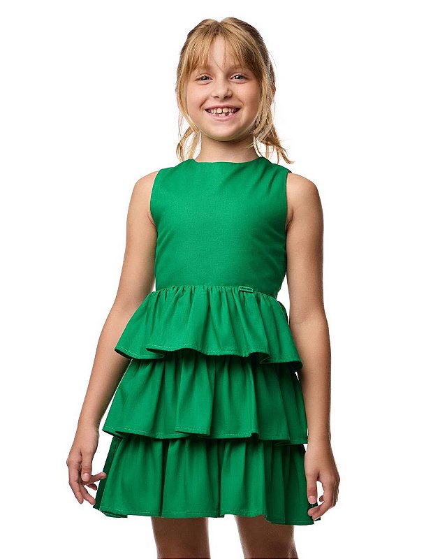 Vestido Curto Babados