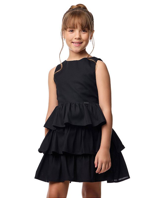 Vestido Curto Babados