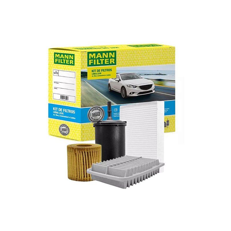 Kit de Filtros Toyota Corolla 2010 a 2019 Mann SP110734 - Zeno