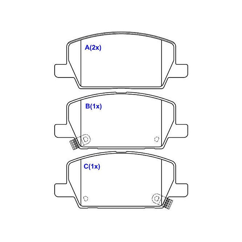 Pastilha de Freio Dianteira Chevrolet Tracker 1.4 2017 a 2024 SYL