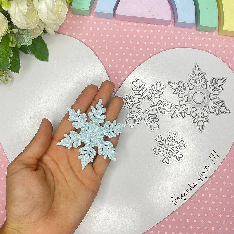 Flocos de neve trio