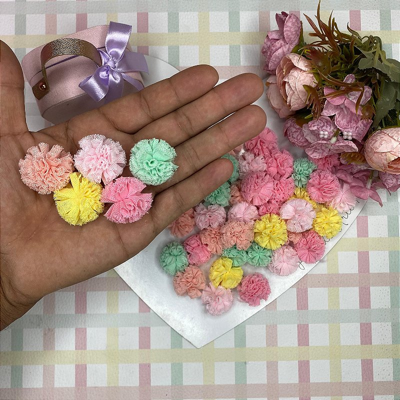 Pompom de tule 20mm