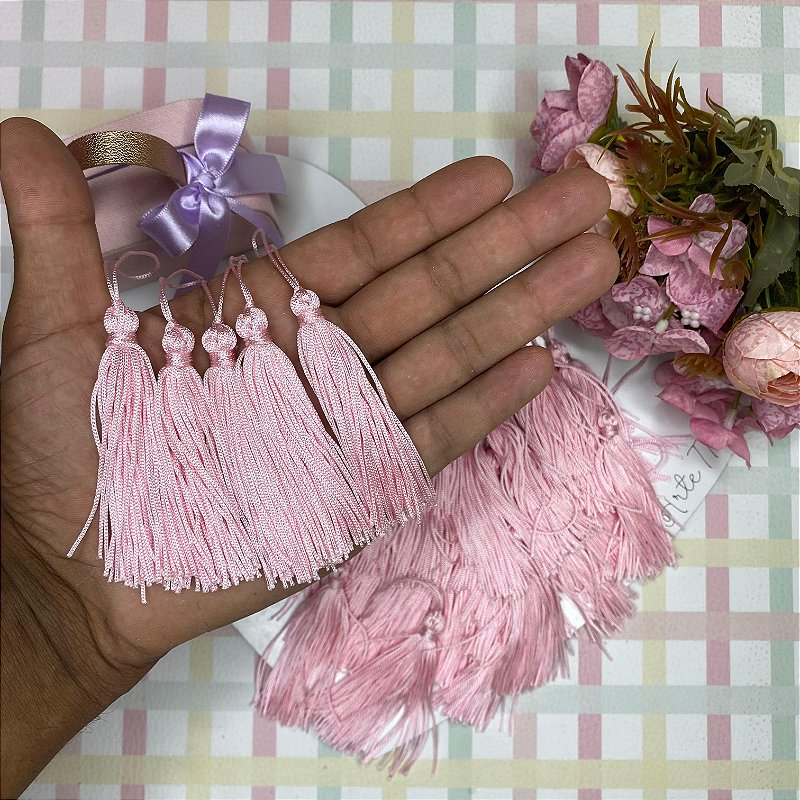 Tassel Rosa 10 unidades