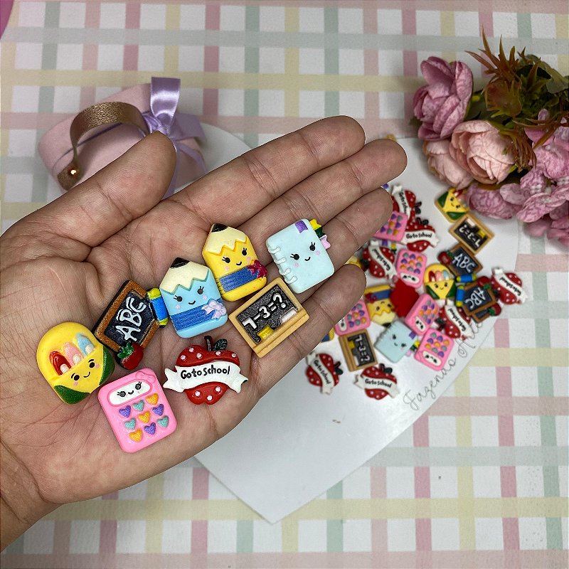 Kit aplique escolar com 6 und