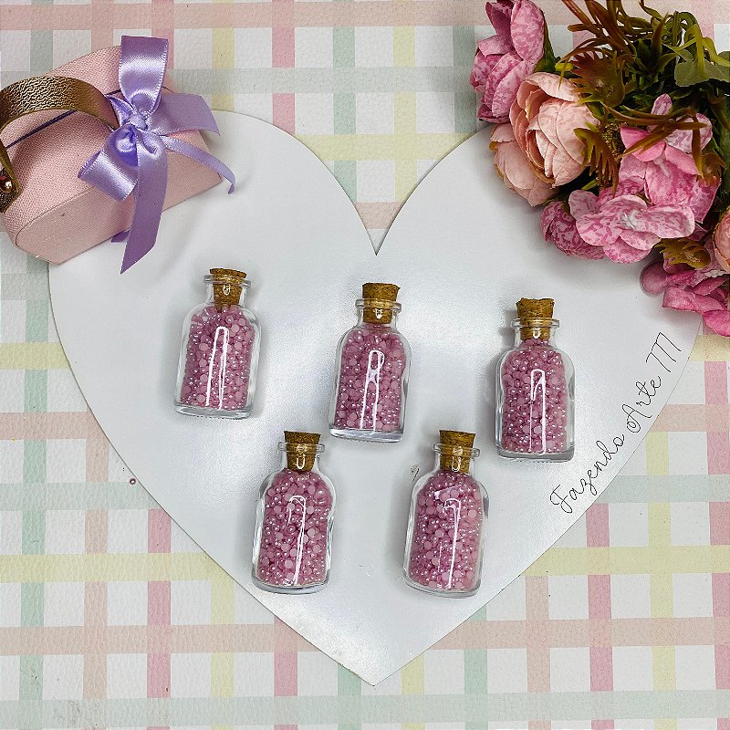 Meia perola 4 mm Rosa