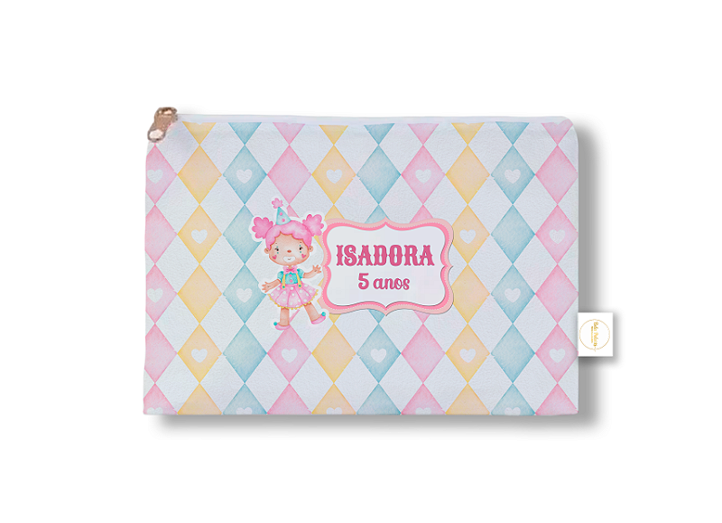 Necessarie Envelope Média Circo Rosa