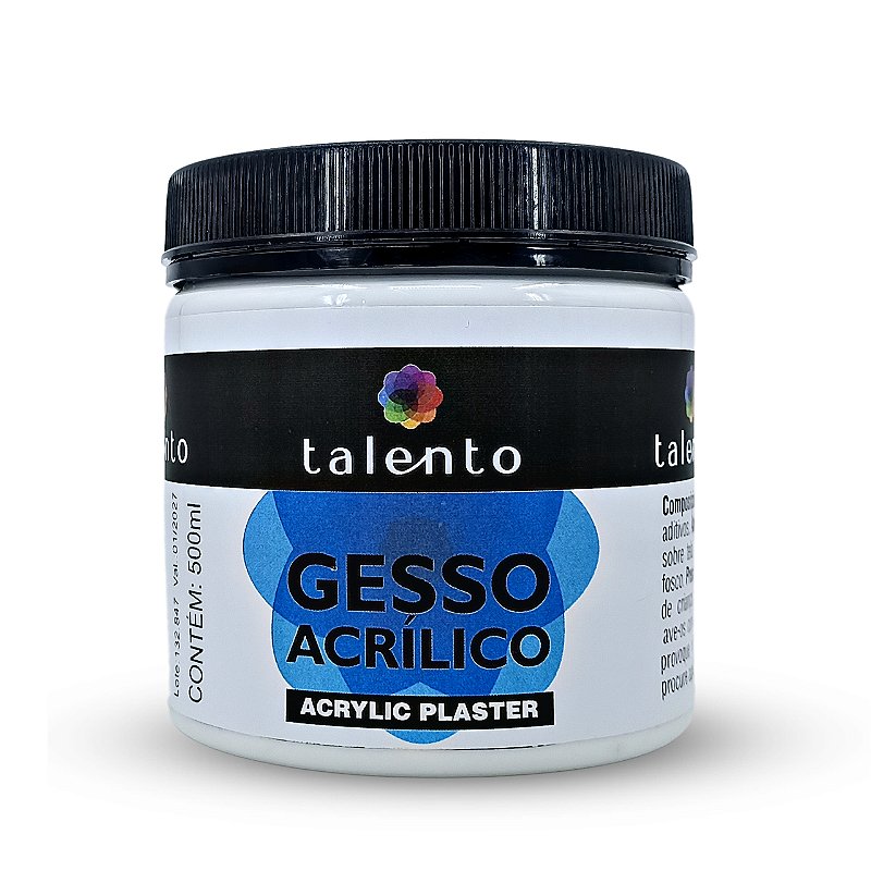 Gesso Acrílico-500ml - TalentoArtes