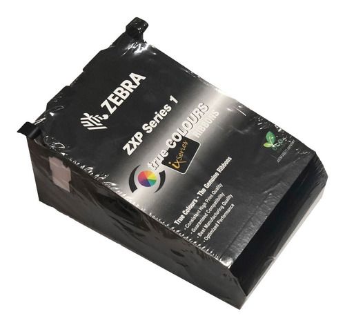 Ribbon Zebra Preto (K) 800011-101 P/ ZXP1 C/ 1000 Impressões