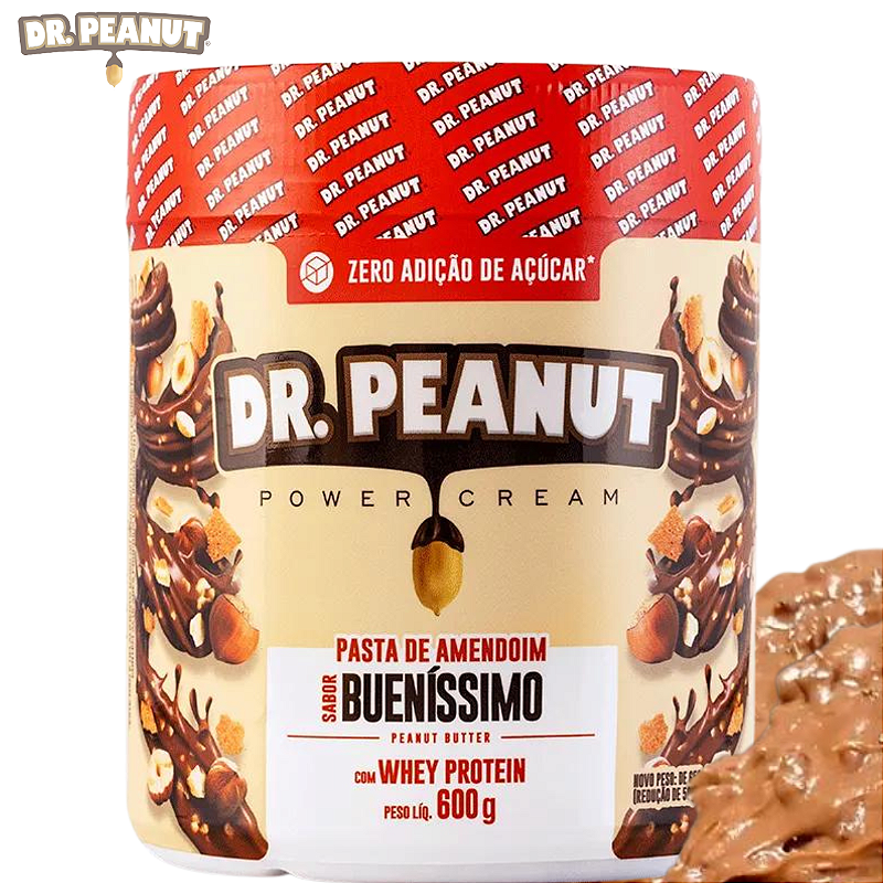 Pasta de Amendoim Dr Peanut 600g - Sabor Buenissimo - Mettax