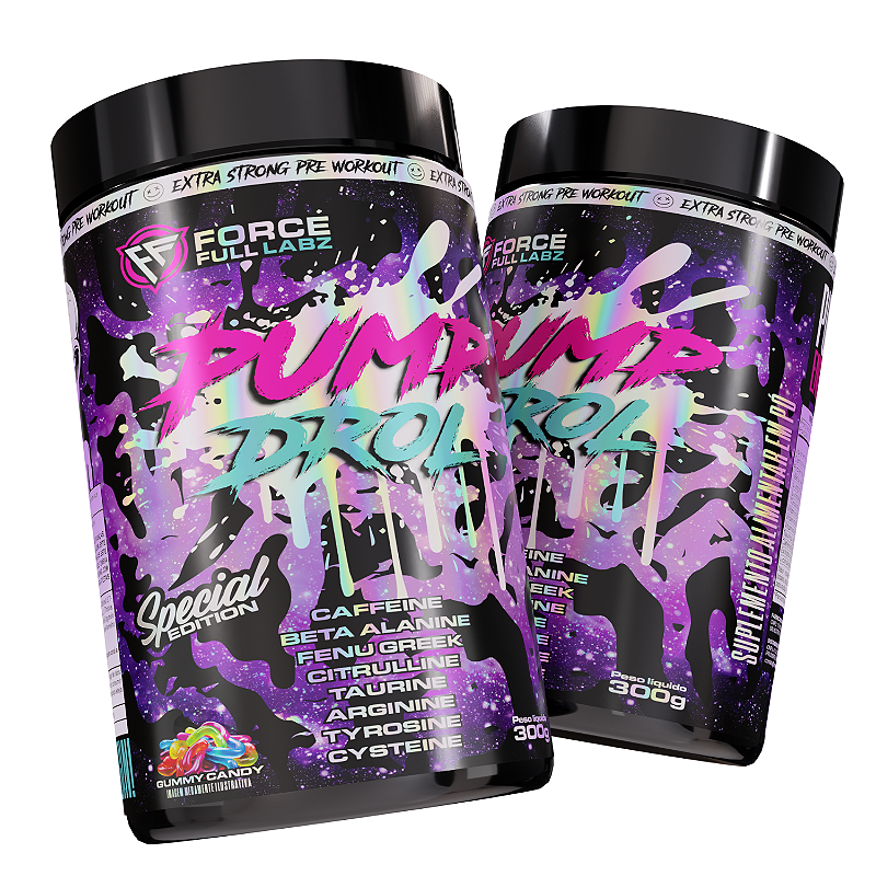 Pré Treino Importado Pump Drol Original 300g - Loja Oficial