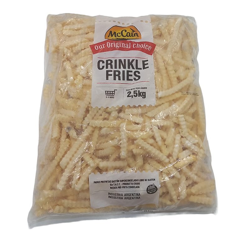 Batata Maccain Crinkle - Pacote de 2,5kg (Preço do Kg - R$ 17,30