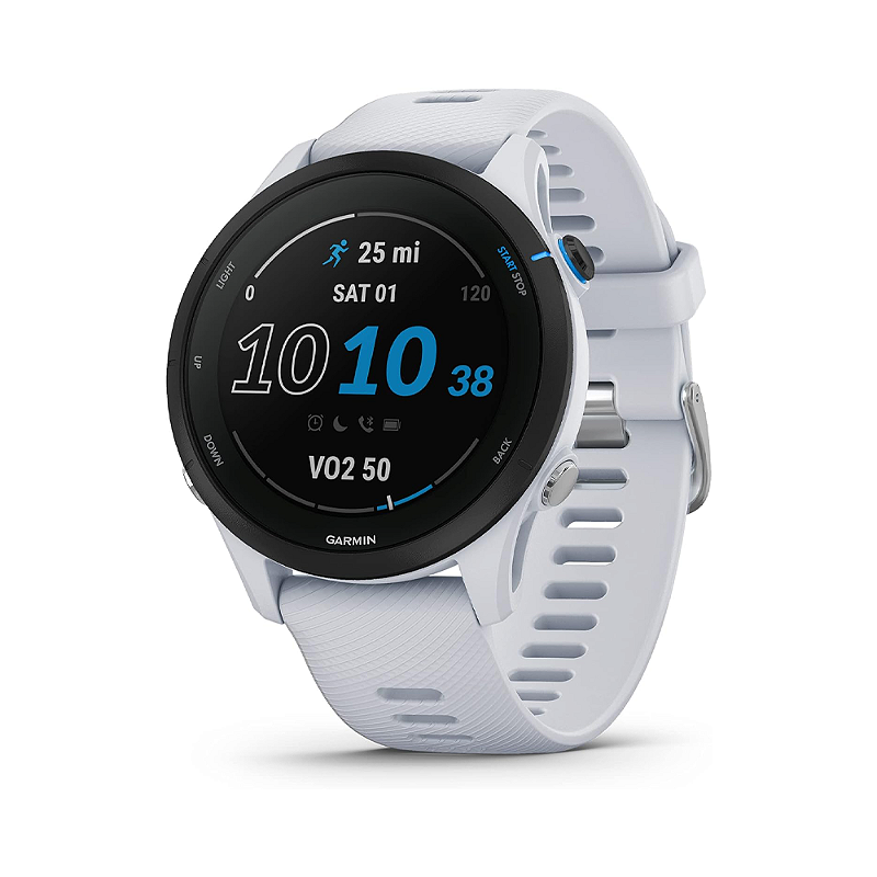 Relógio Garmin Forerunner 255 Music Com GPS Branco 46mm - Pro