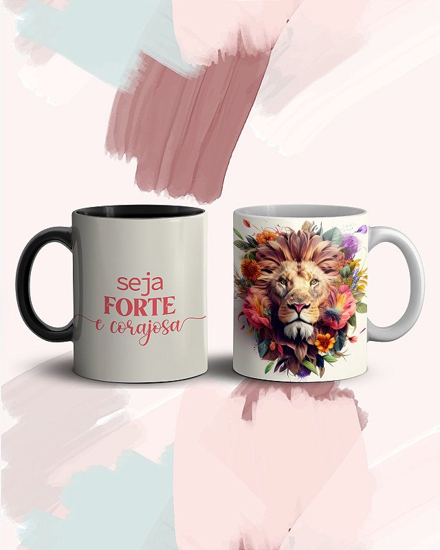 Caneca Seja Forte E Corajosa Hazel Books Caneca Seja Forte E Corajosa Hazel Books
