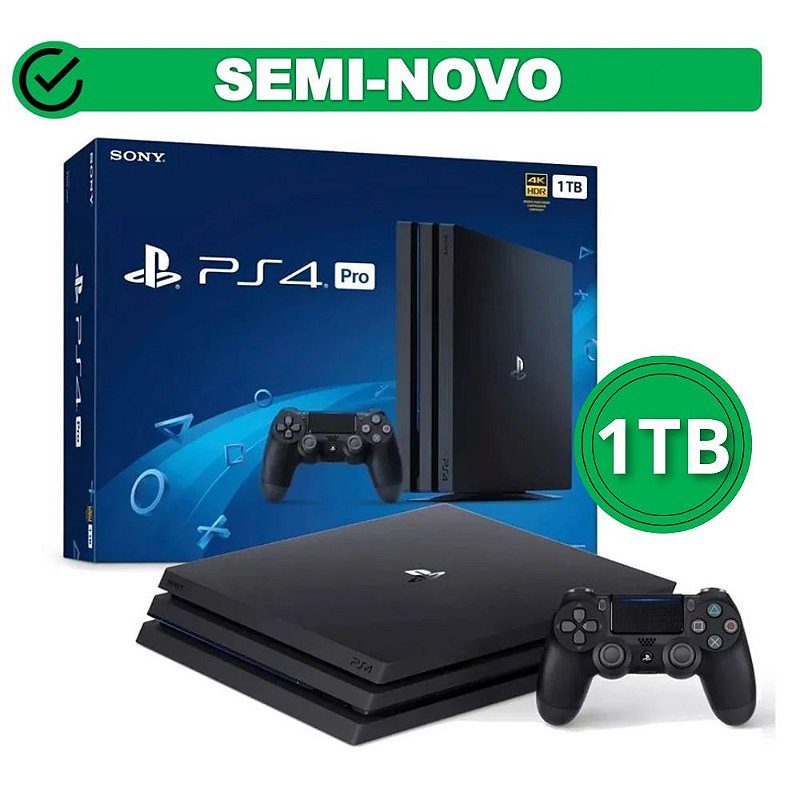 PlayStation 4 Pro 1TB semi-novo - Videogames - Setor Central