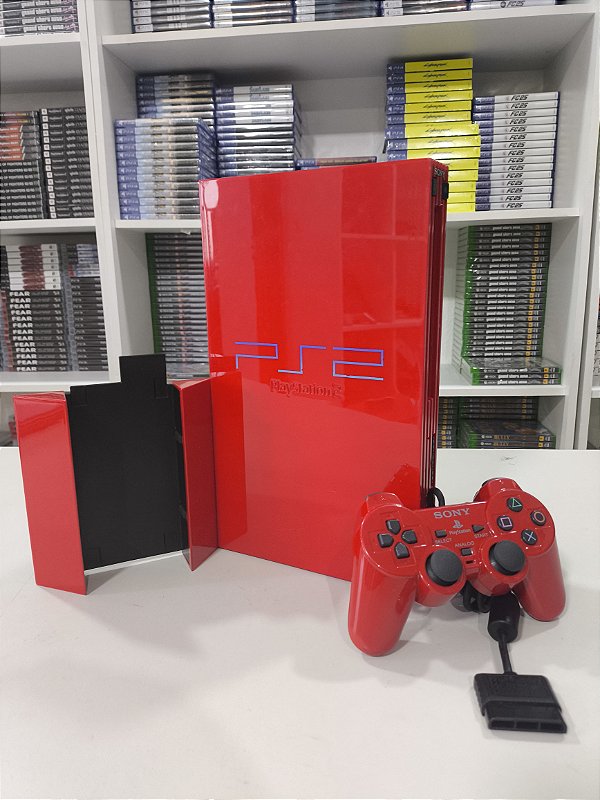 Console Sony Playstation 2 Fat European automobile Super Red SCPH