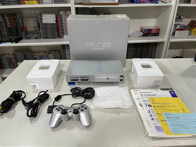 Console Sony Playstation 2 Fat Silver- PS2 FAT Silver - www