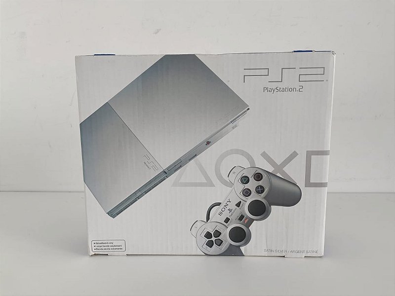Console Playstation 2 Slim Satin Silver Americano SCPH-90001 Novo