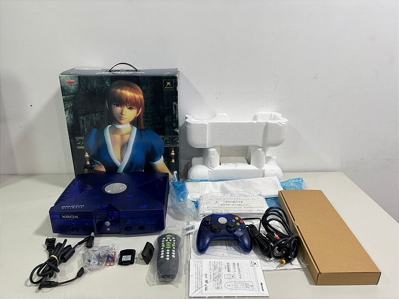 Console Xbox Classic Kasumi Blue Edição Dead Or Alive Ultimate