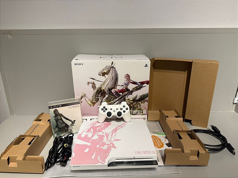 Console Playstation 3 Slim Ed Final Fantasy 13 - PS3 Slim Branco