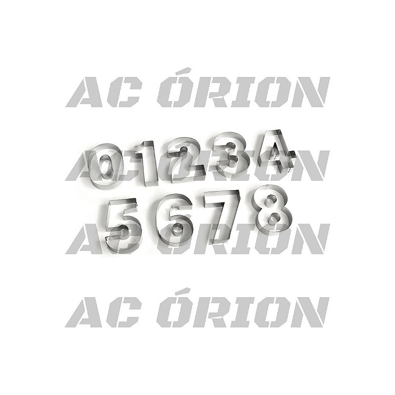 Cortador Alfabeto e Números Pequeno 5cm – Kit c/45 cortadores - AC ÓRION -  A arte em suas mãos