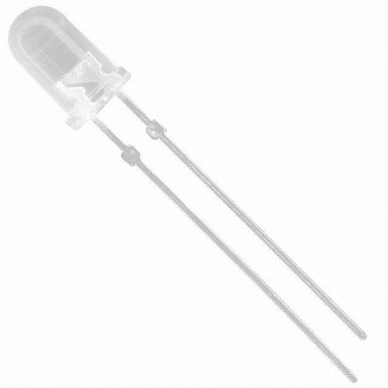 LED Difuso 5mm [BRANCO] - Baú da Eletrônica - Componentes Eletrônicos