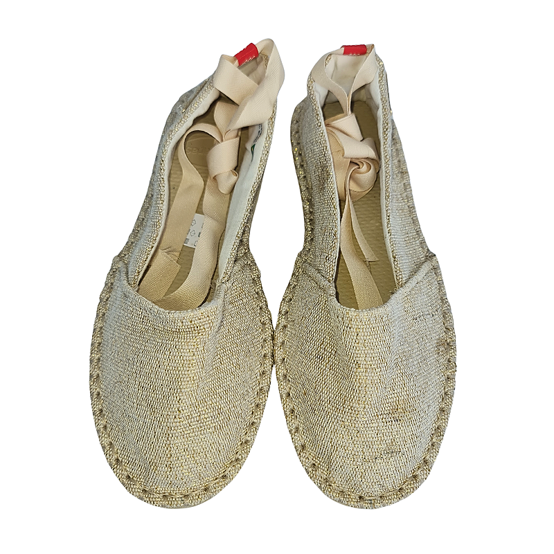 Sapato Alpargata HAVAIANAS Palha com Fios Dourados - ArraZô Moda Circular |  Brechó Premium Online