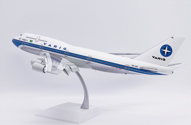 JC Wings 1:200 Varig Boeing 747-400 Flaps Down - Pedro Miniaturas