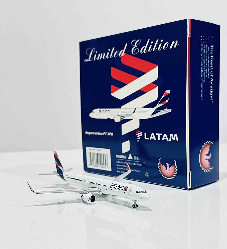 Phoenix 1:400 LATAM Brasil Airbus A321 - Pedro Miniaturas