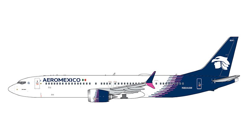 GeminiJets 1/400 Aeromexico B737 MAX 9 N804AM - Pedro Miniaturas