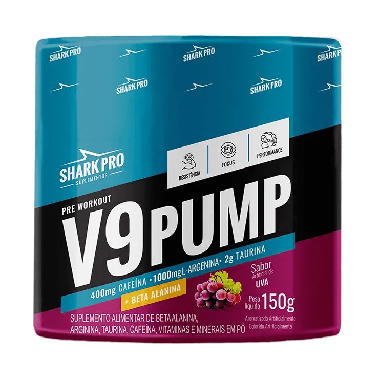 Pre Workout V9 Pump 150g - Shark Pro - Expert Suplementos São Luís ️ ...