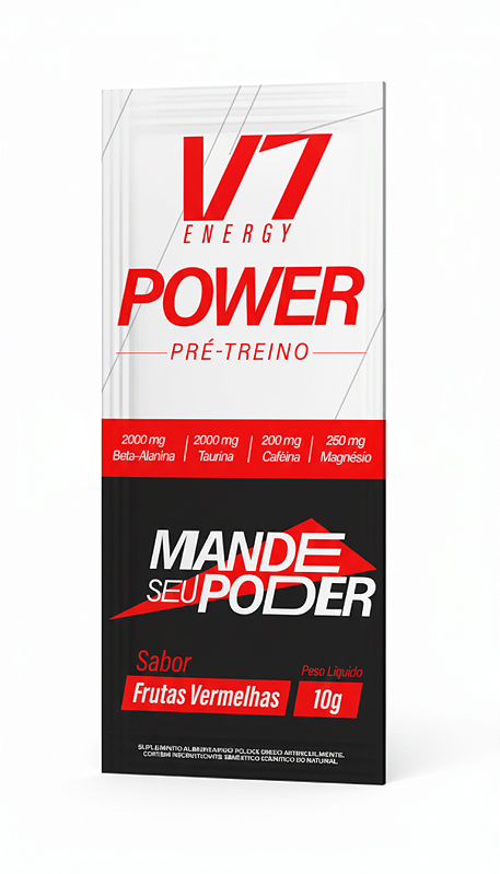 Pré Treino V7 Power Sache 10G Unidade - V7 ENERGY - P&P Fit - A