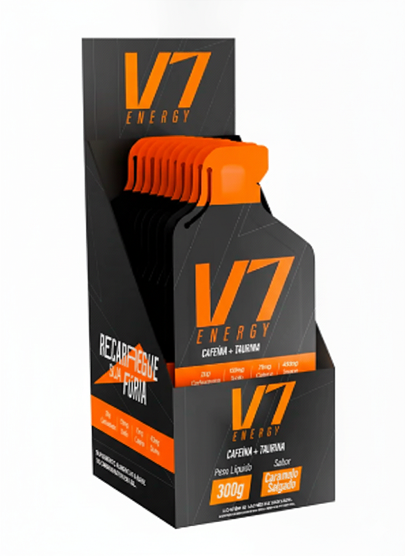 Caixa Carbogel 10 De 30G Cada - V7 ENERGY - P&P Fit - A sua loja